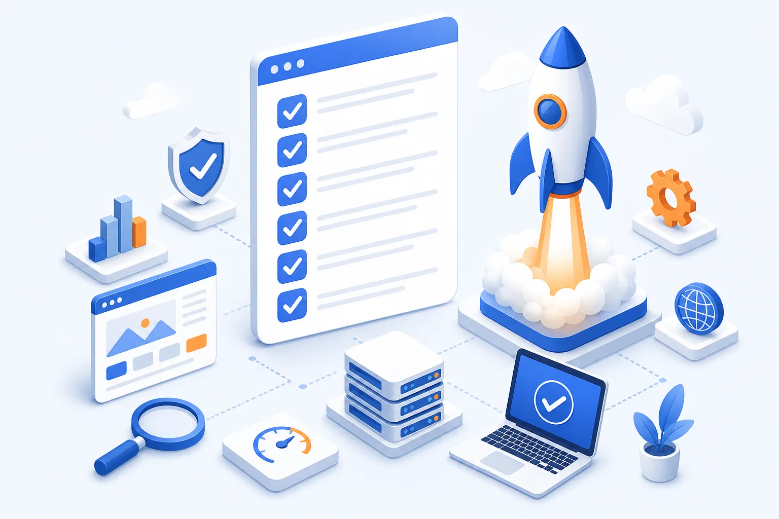 Checklist lancement site web Checklist complète avant de lancer un site internet