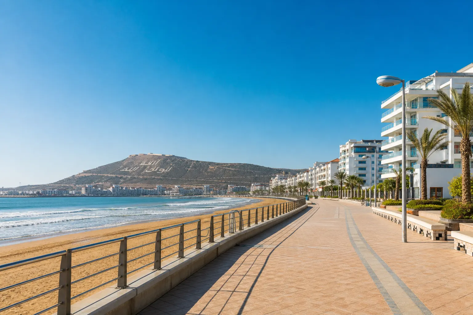 Littoral et activité touristique à Agadir