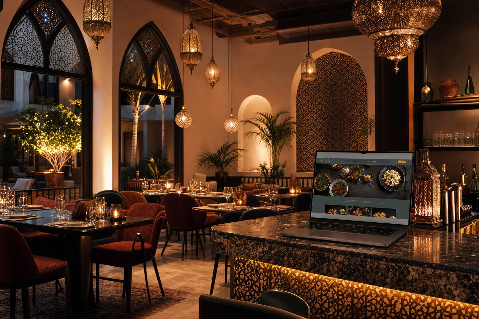 Site web restaurant Création de site web pour restaurant au Maroc